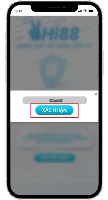 Bước 3: Nhập tên đăng nhập → Click xác nhận